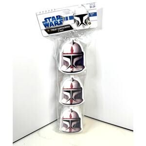 NIB 2009 LucasFilms Star Wars Storm Troopers Treat/Snack Holders Set of 3